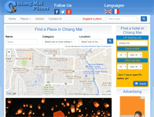 Tablet Screenshot of chiangmaiplaces.com